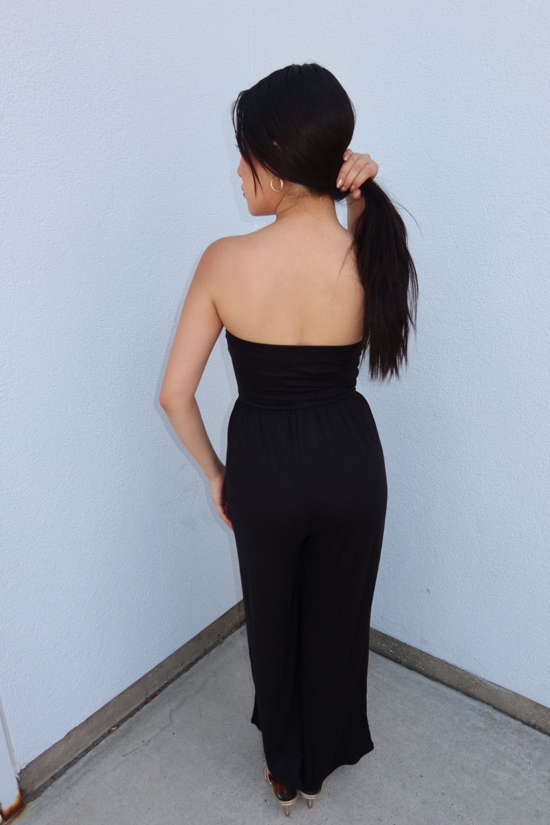 The Jet V-Drop Palazzo Jumpsuit