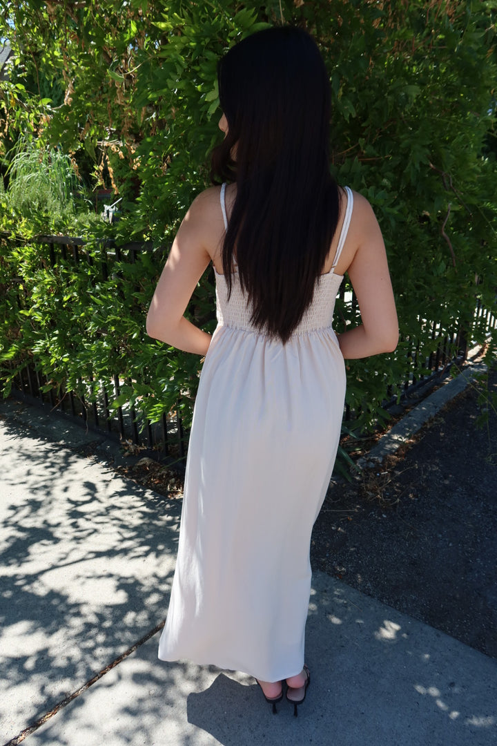 Penelope Pintuck Midi Dress