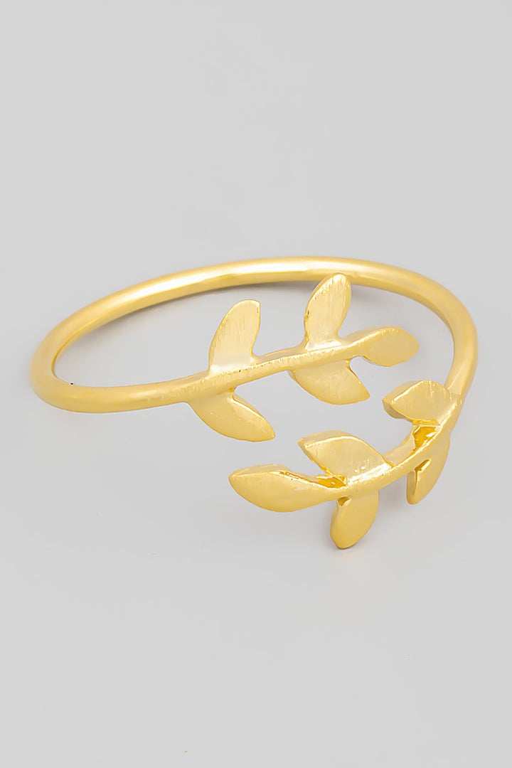 DAINTY LEAF WRAP RING