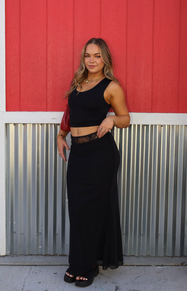 MIDNIGHT MAXI SKIRT