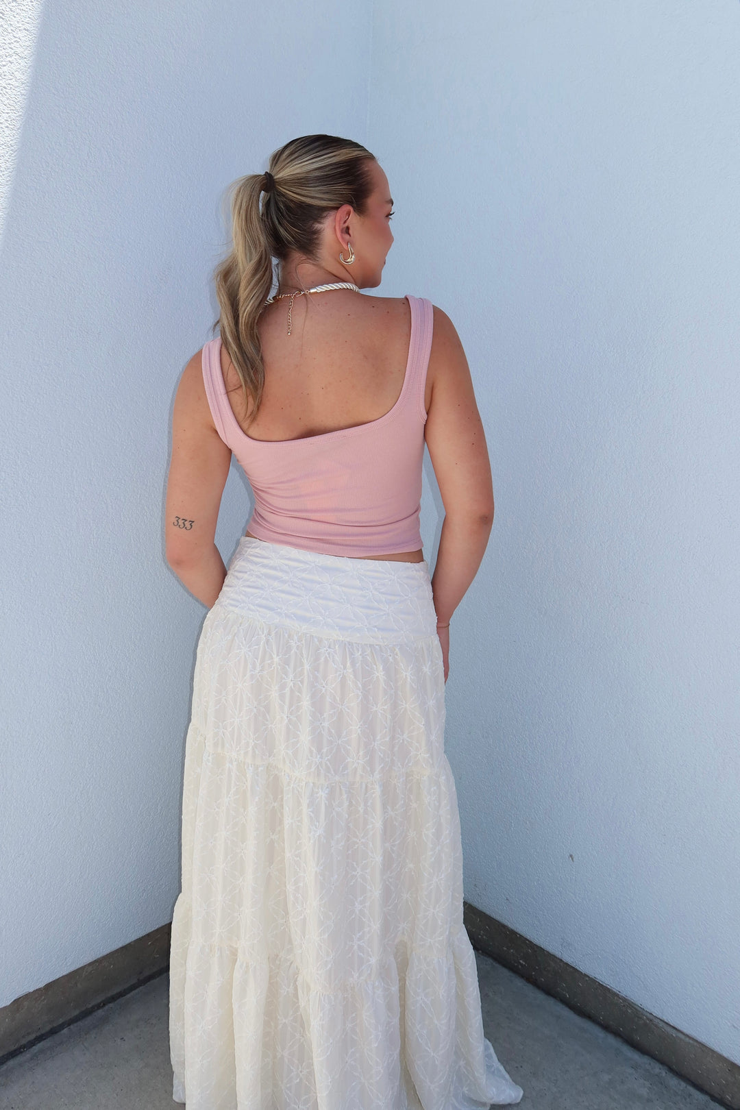 The Genesis Starfish Beaded Ribbed Tank