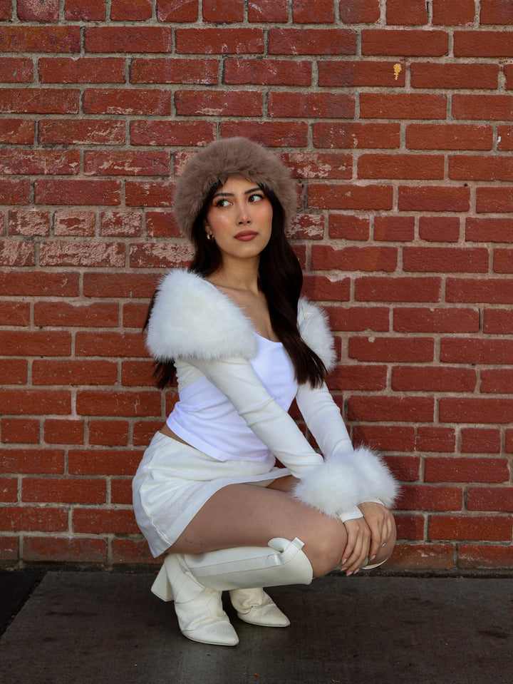 CLOUD NINE FAUX FUR BOLERO