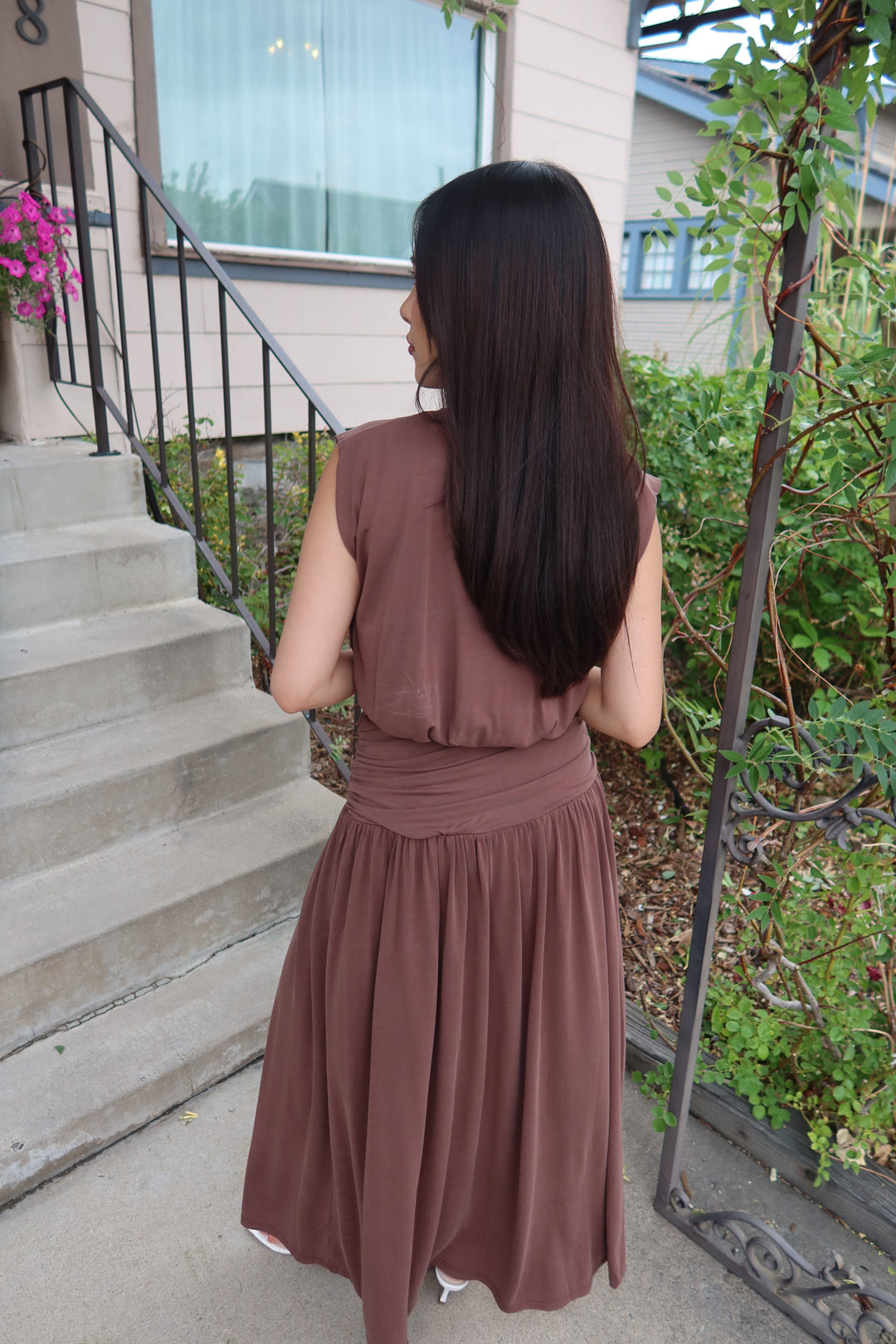 The Elaia Balloon Top — Mocha