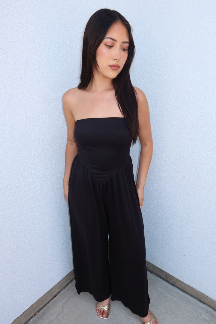 The Jet V-Drop Palazzo Jumpsuit