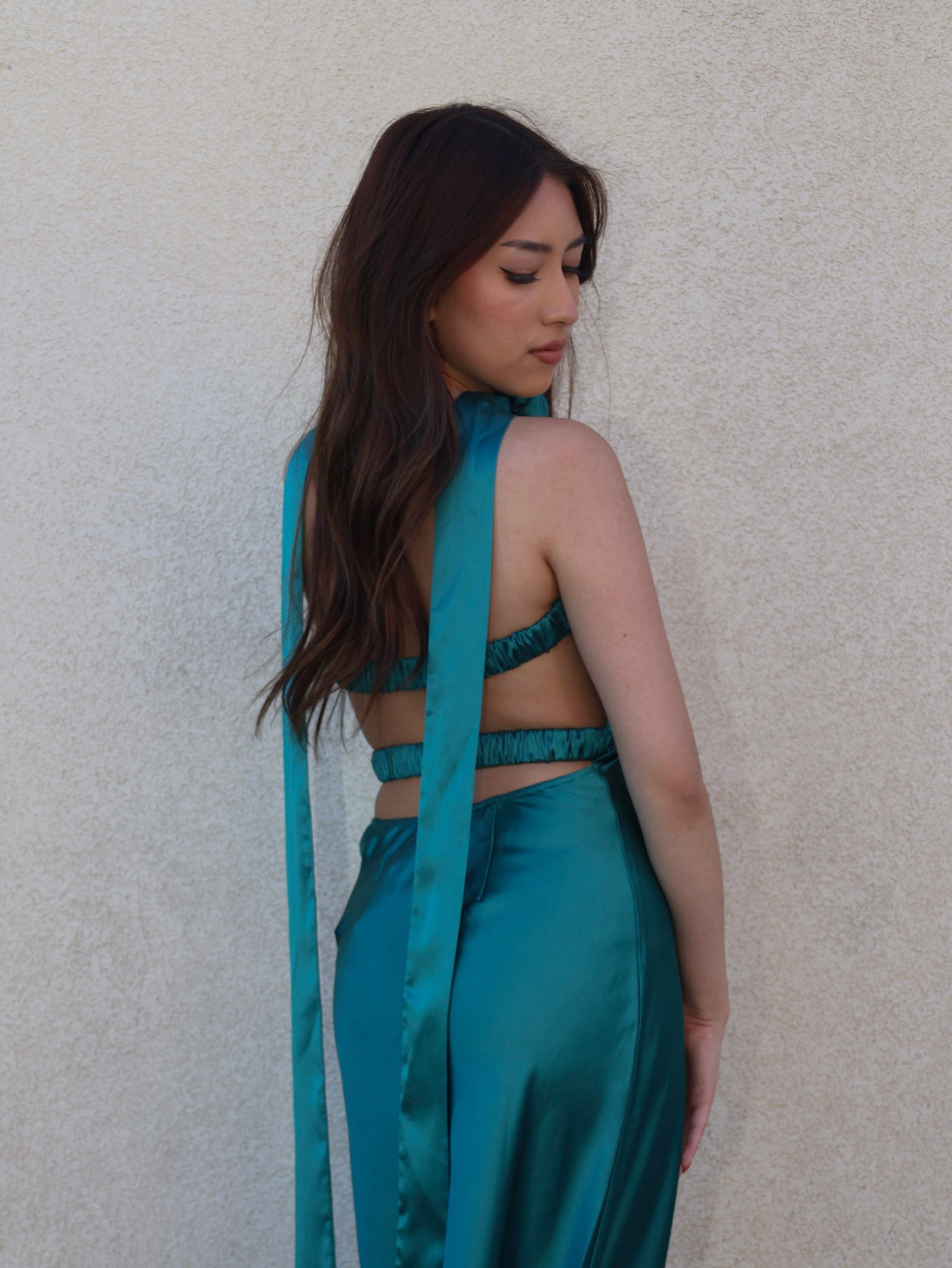 ANNIE SATIN MAXI DRESS