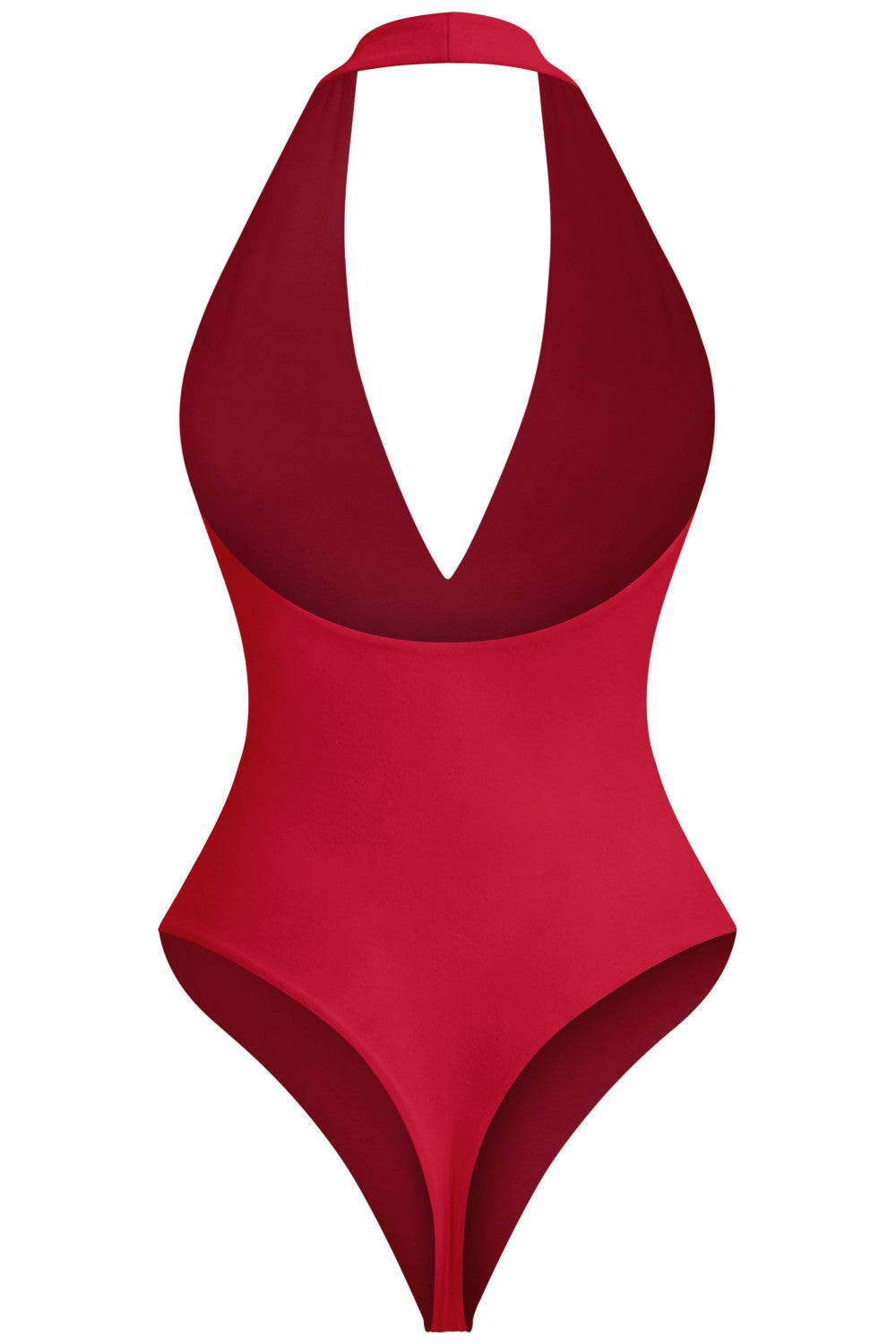 The Siren Halter Bodysuit - Red