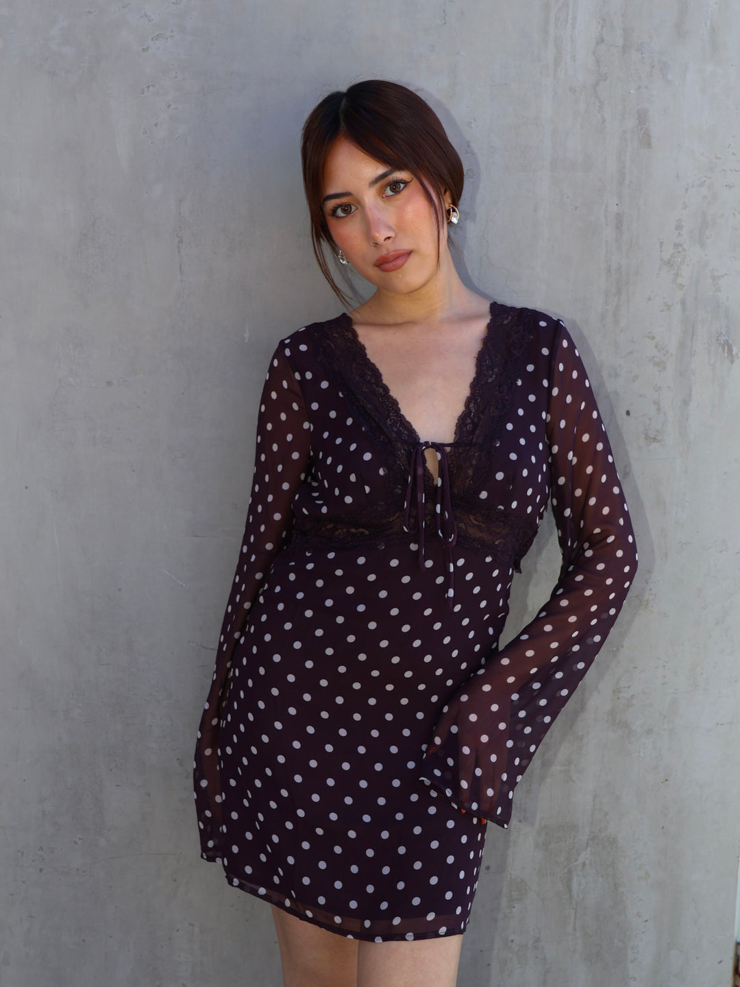 LASSIE LONG SLEEVE MINI DRESS