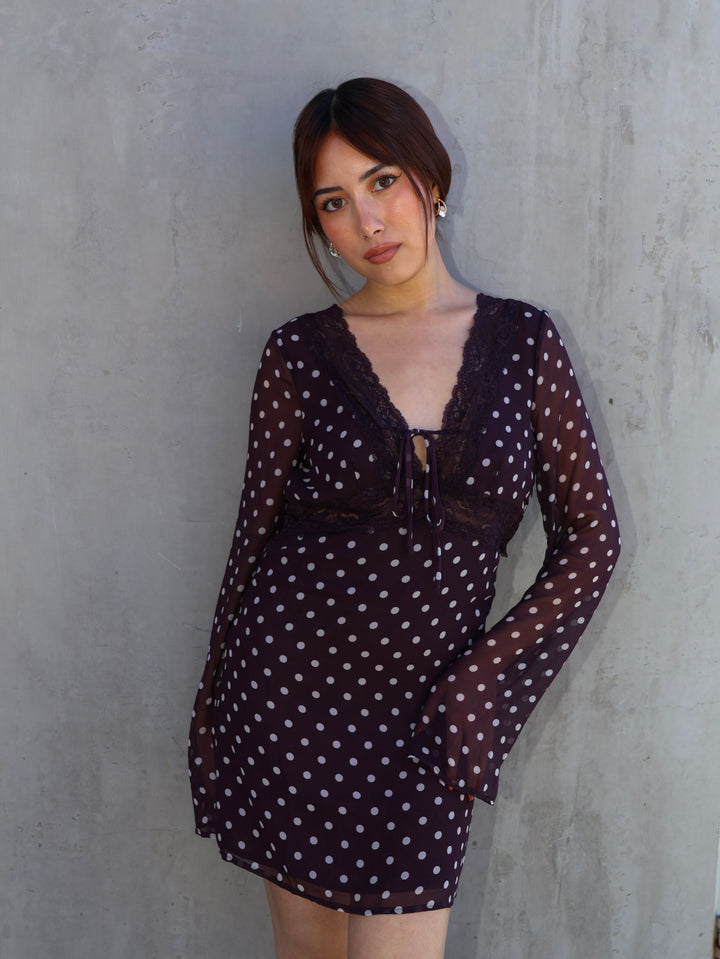 LASSIE LONG SLEEVE MINI DRESS