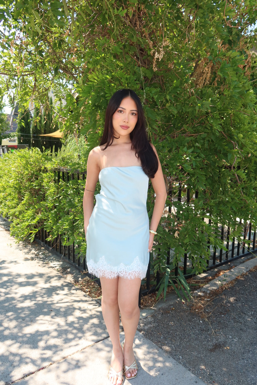 The Ellison Satin Mini Dress