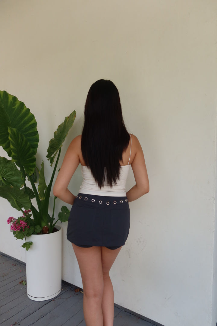 Loucia Low Waist Mini Skort - Navy
