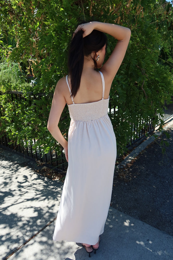 Penelope Pintuck Midi Dress