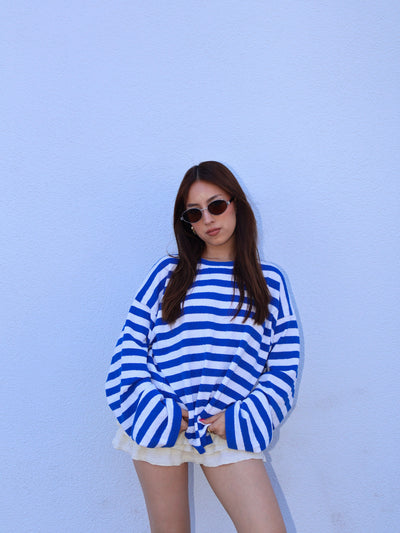 STRIPED CREWNECK SWEATER