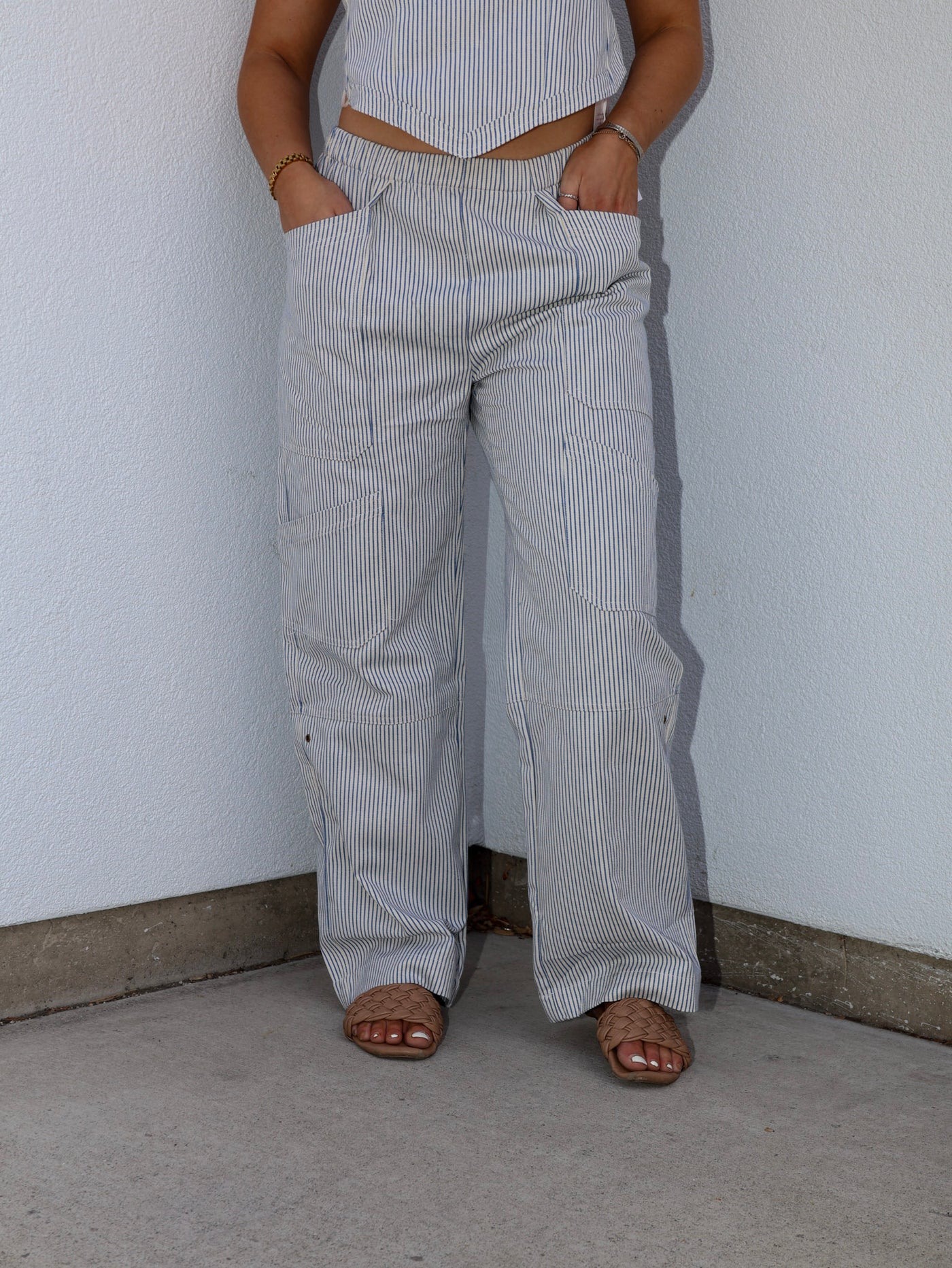 HARBOR STRIPE TWILL PANTS