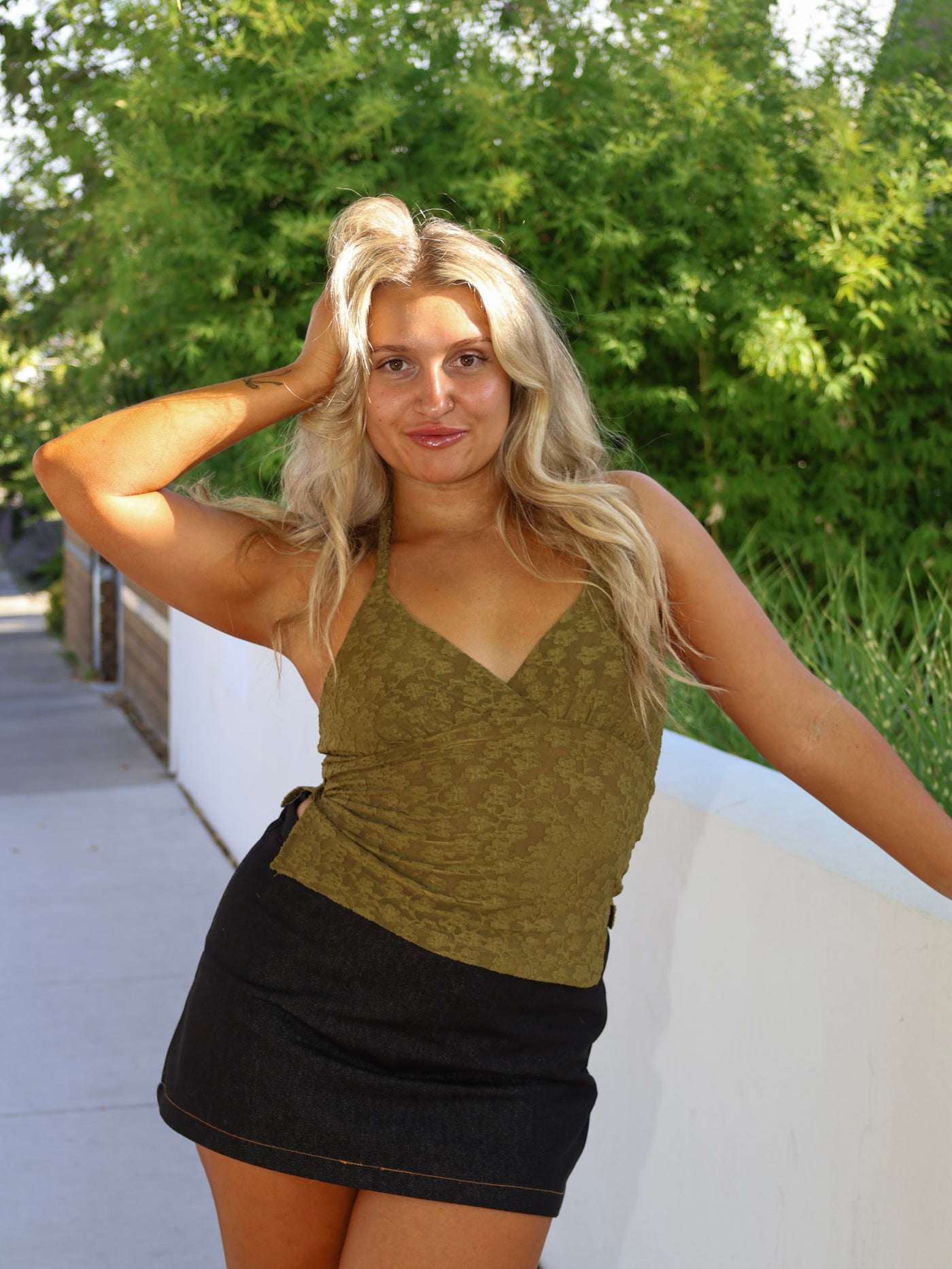 MAEVE DENIM MINI SKORT