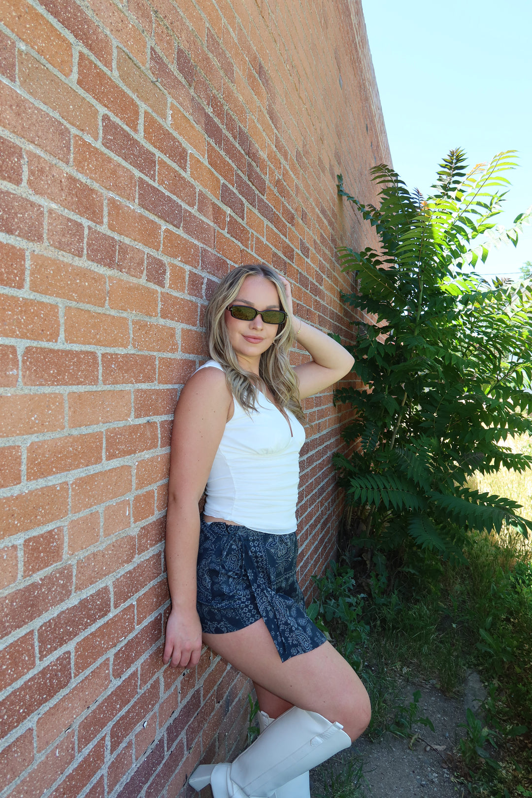 Wrangler Paisley Denim Skort