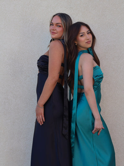 ANNIE SATIN MAXI DRESS