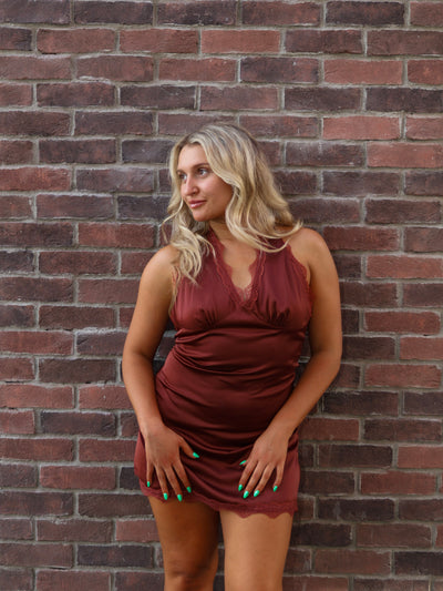 LILA LACE HATER MINI DRESS