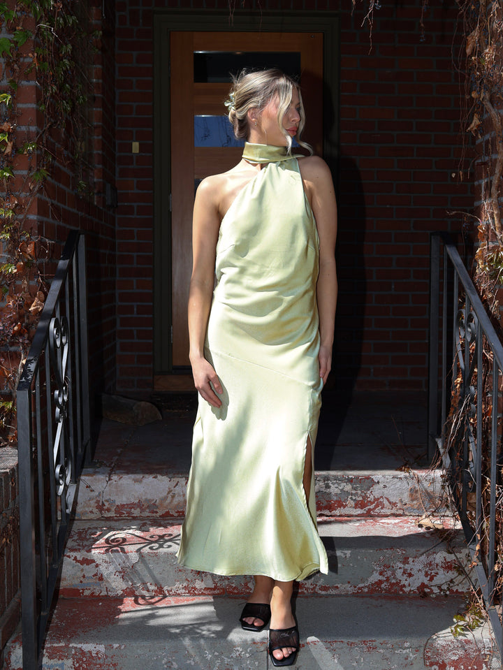 SELENE SATIN MAXI DRESS