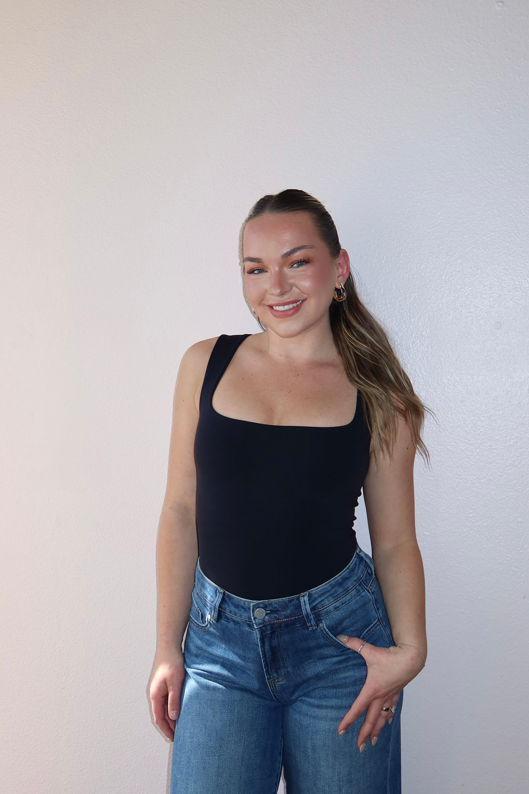 SQUARE NECK TANK BODYSUIT