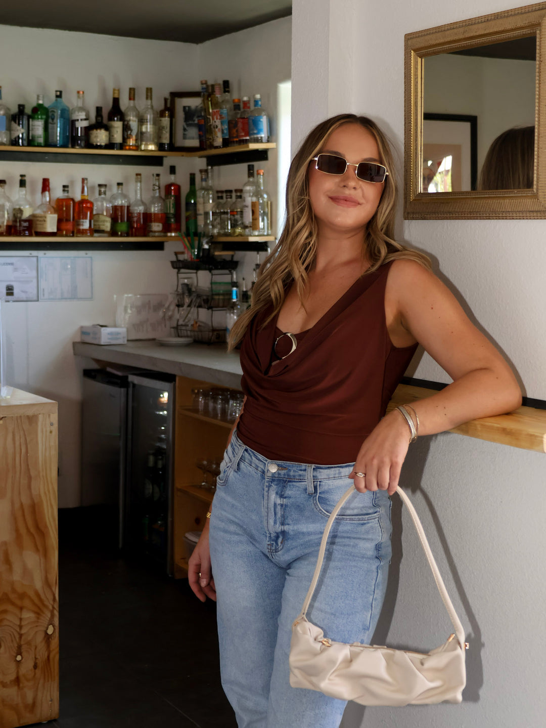 QUINLEY COWL TOP