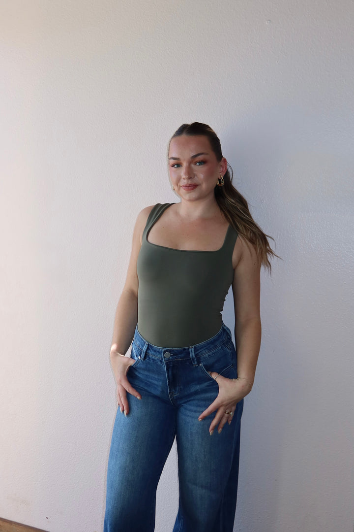 SQUARE NECK TANK BODYSUIT