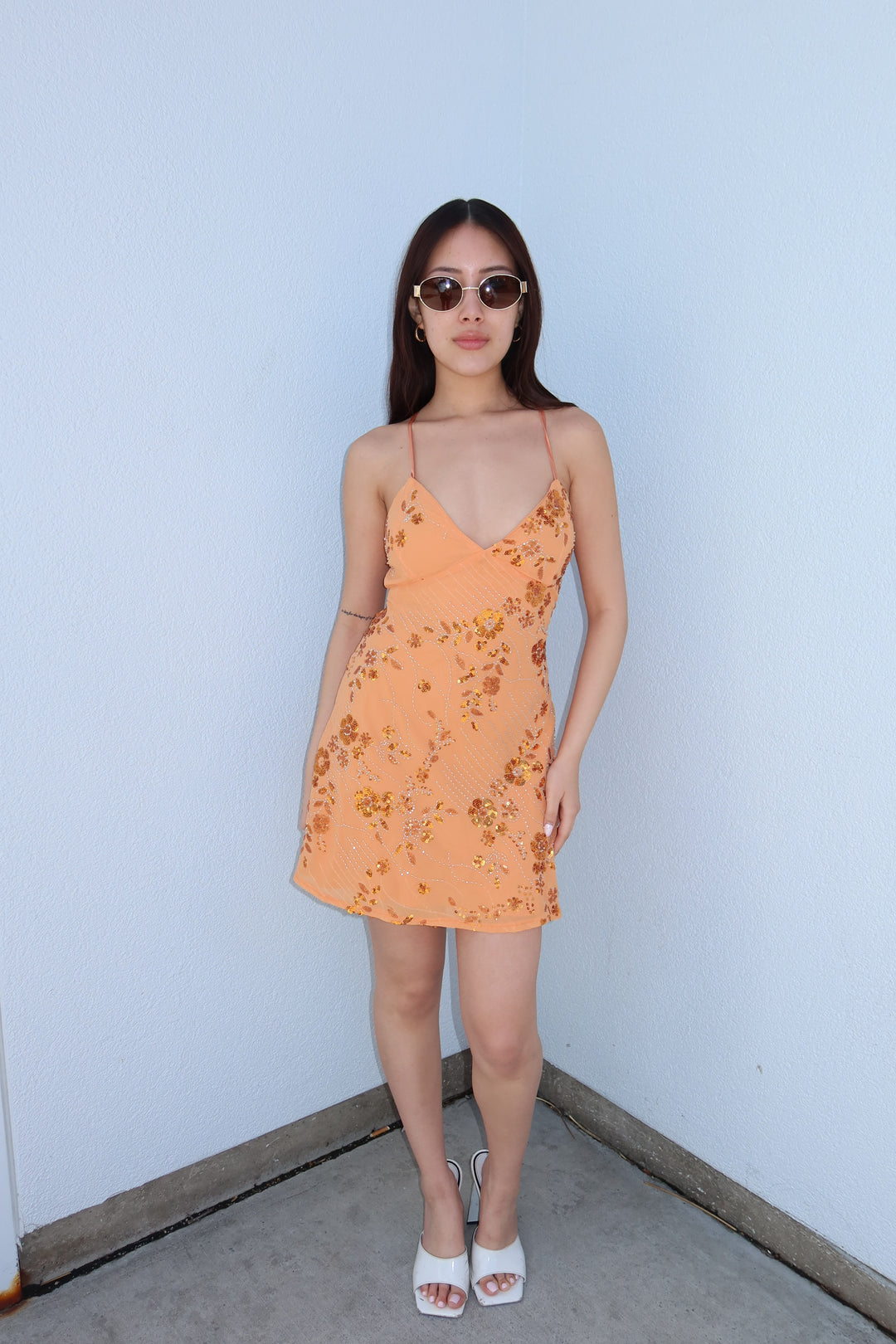 GOLDEN HOUR SEQUIN MINI DRESS