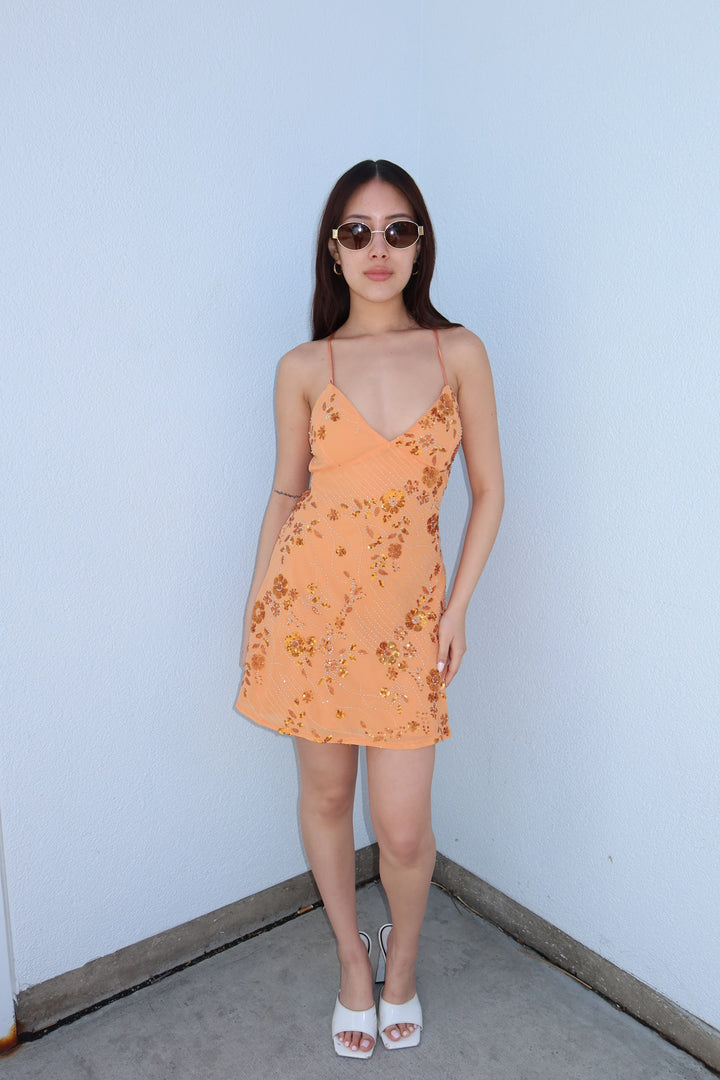 GOLDEN HOUR SEQUIN MINI DRESS