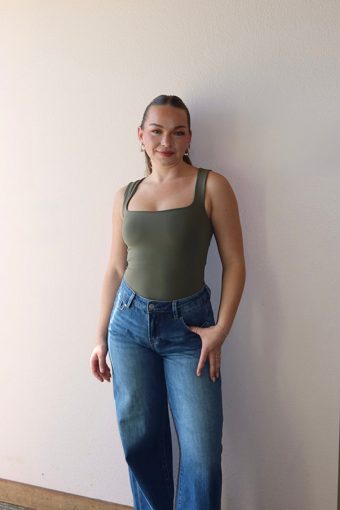 SQUARE NECK TANK BODYSUIT