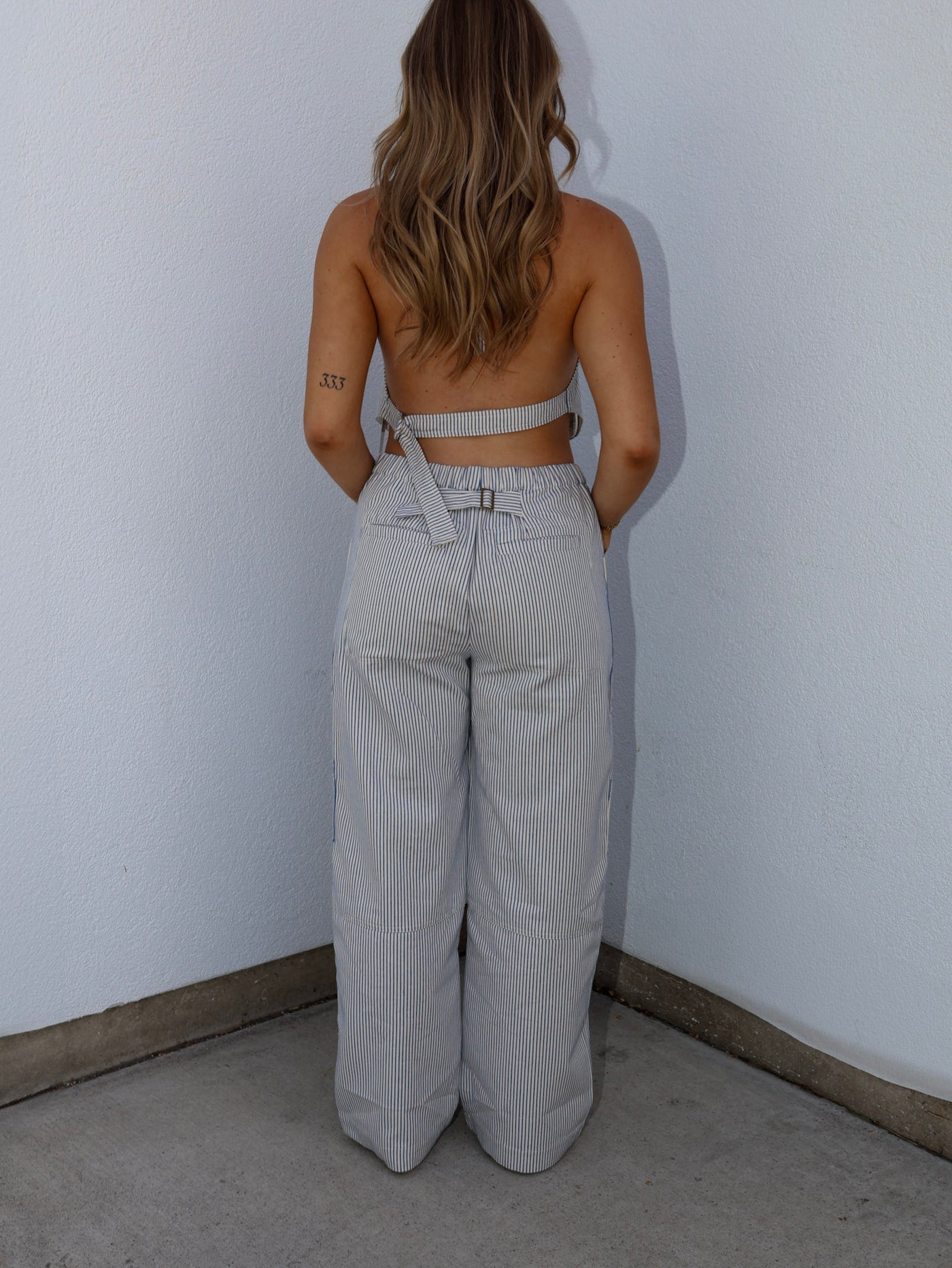 HARBOR STRIPE TWILL PANTS