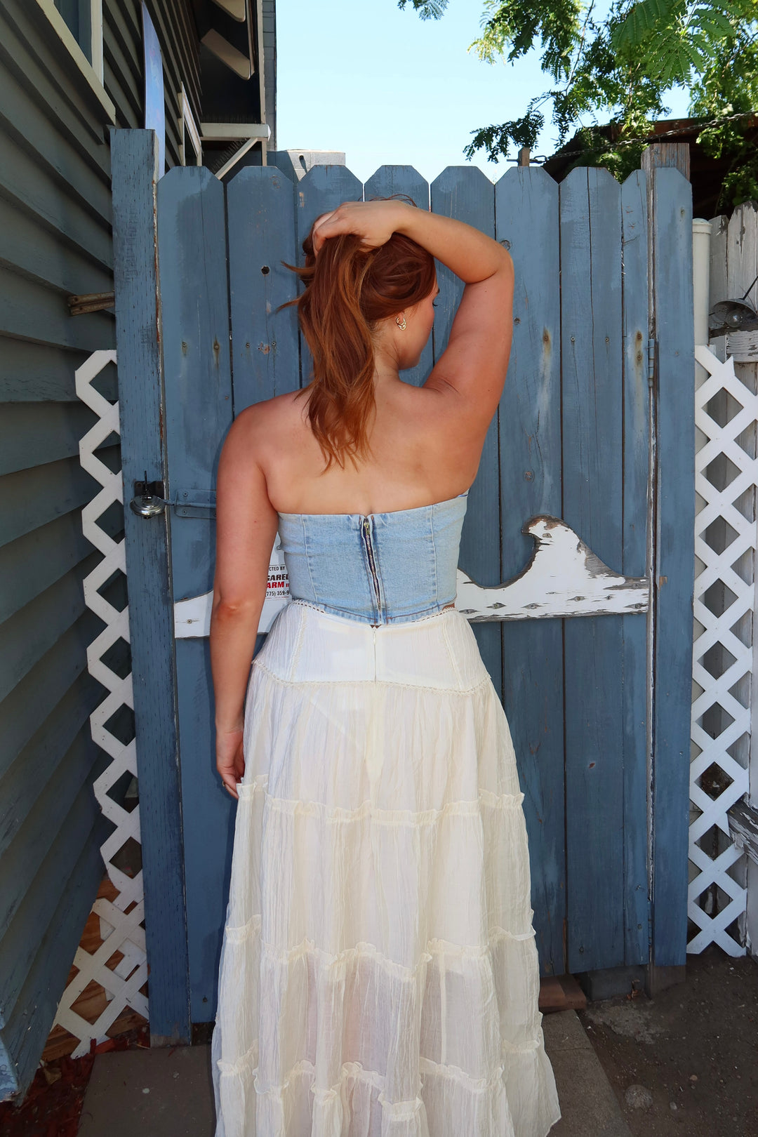 The Reverie Tiered Maxi Skirt — Cream