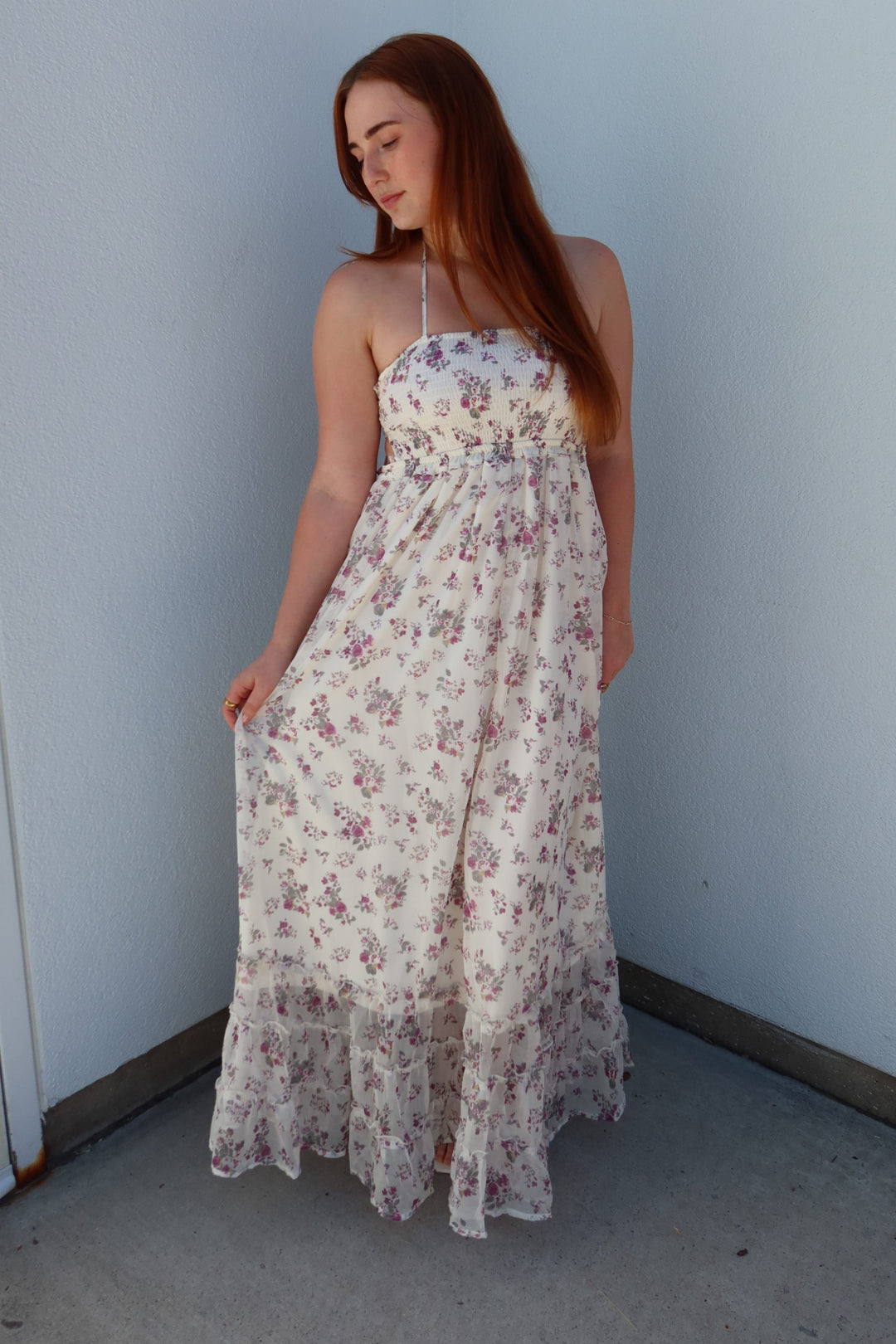 Jones Floral Smocked Maxi Dress