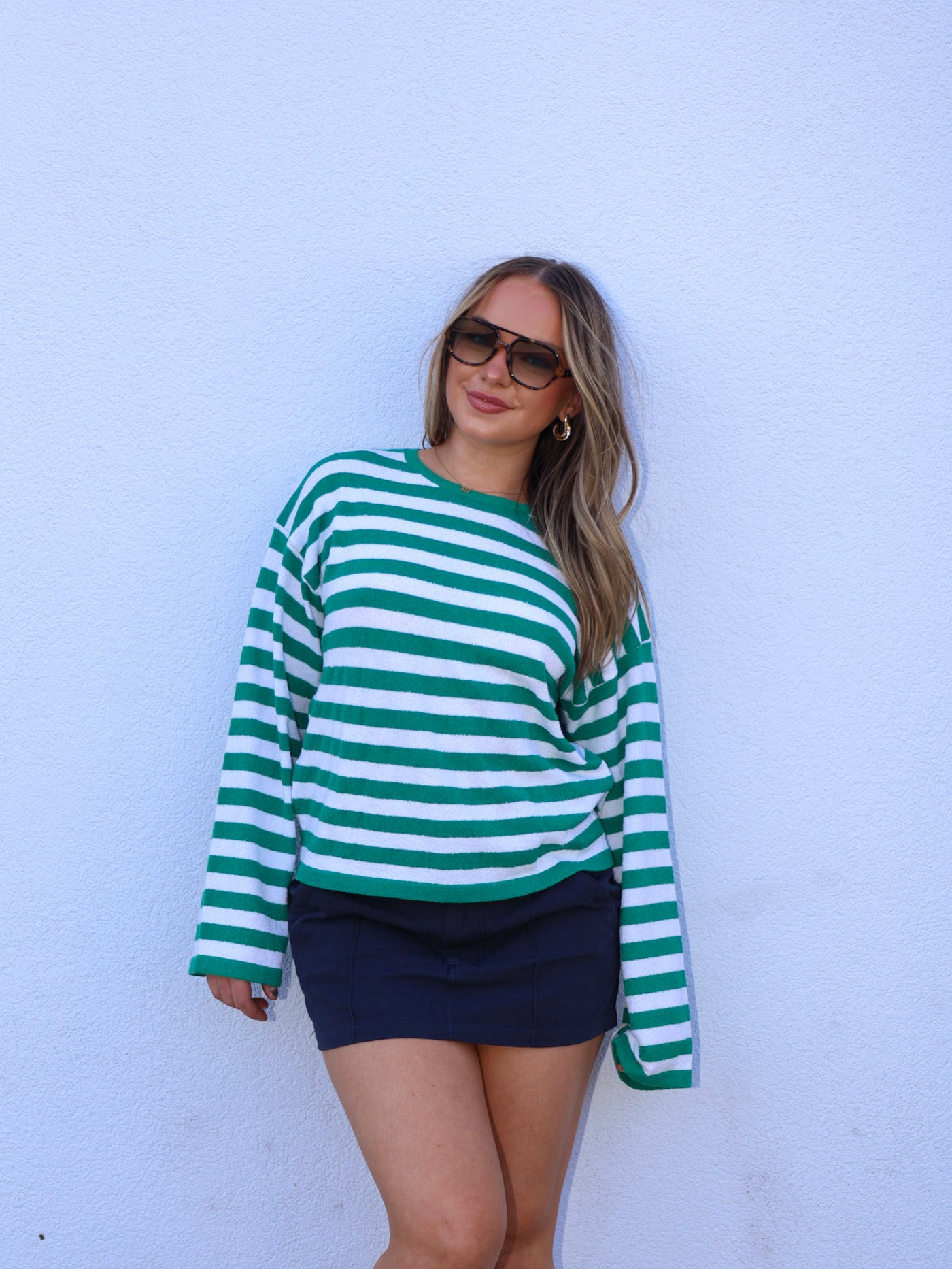 STRIPED CREWNECK SWEATER
