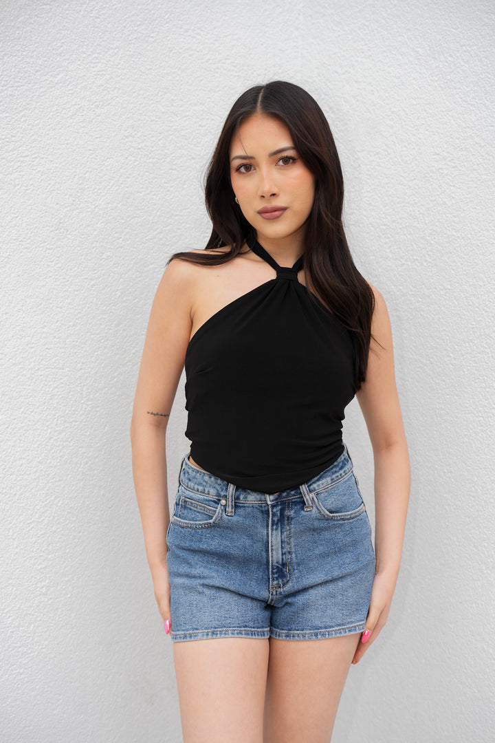 Golden Hour High-Rise Denim Shorts