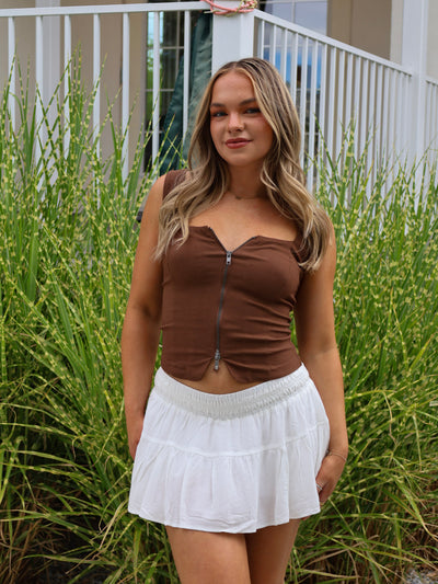 MARZA SQUARE NECK TANK