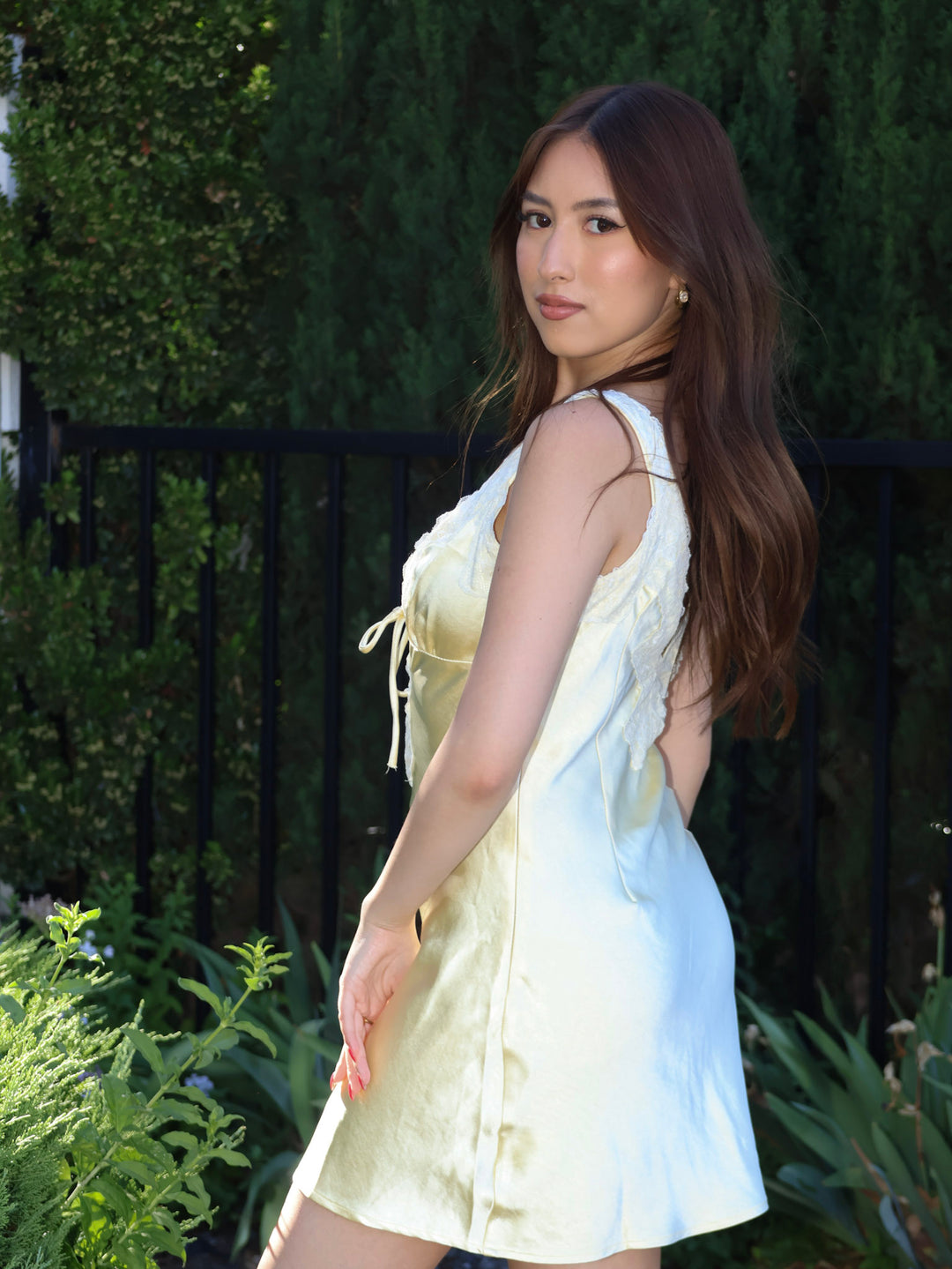 SILONA SATIN MINI DRESS