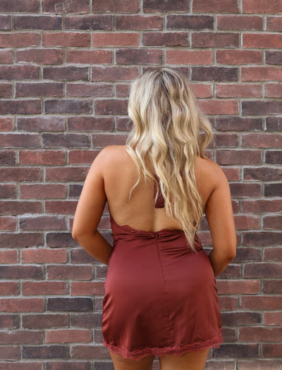 LILA LACE HATER MINI DRESS