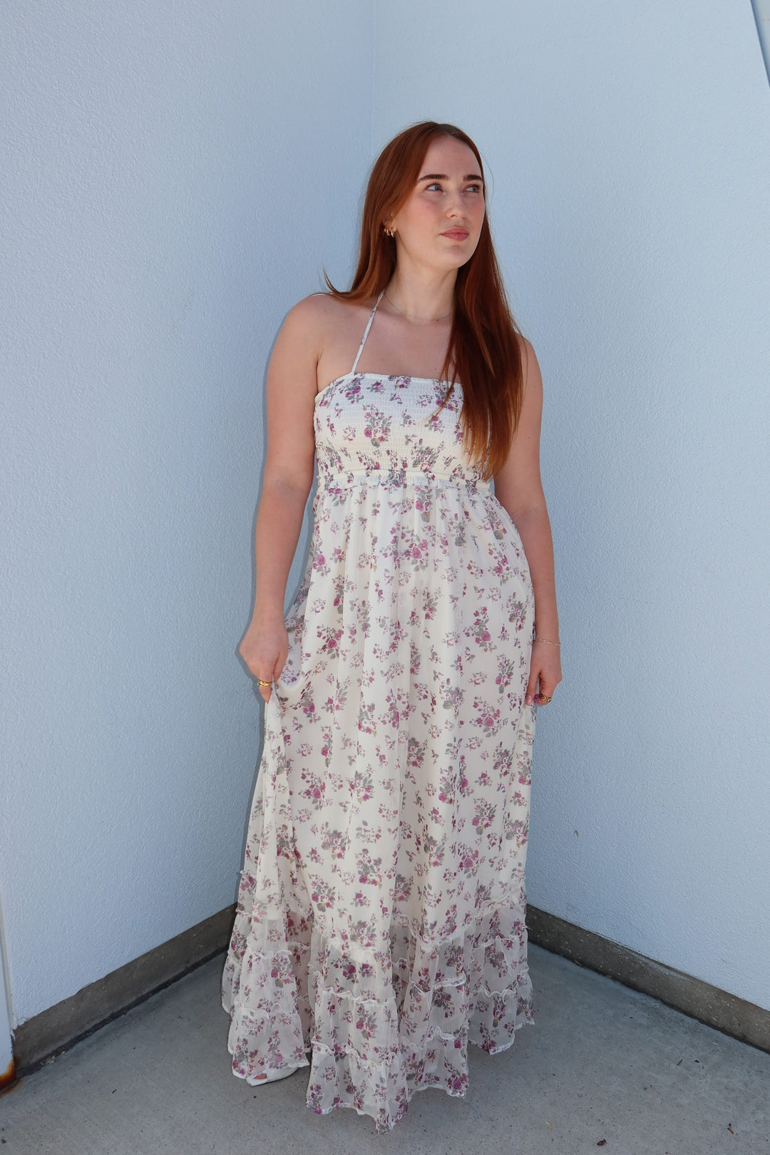 Jones Floral Smocked Maxi Dress