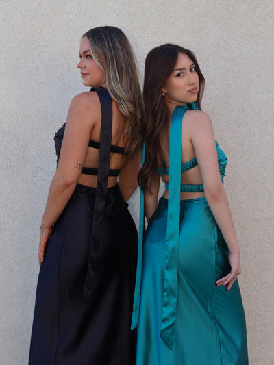 ANNIE SATIN MAXI DRESS