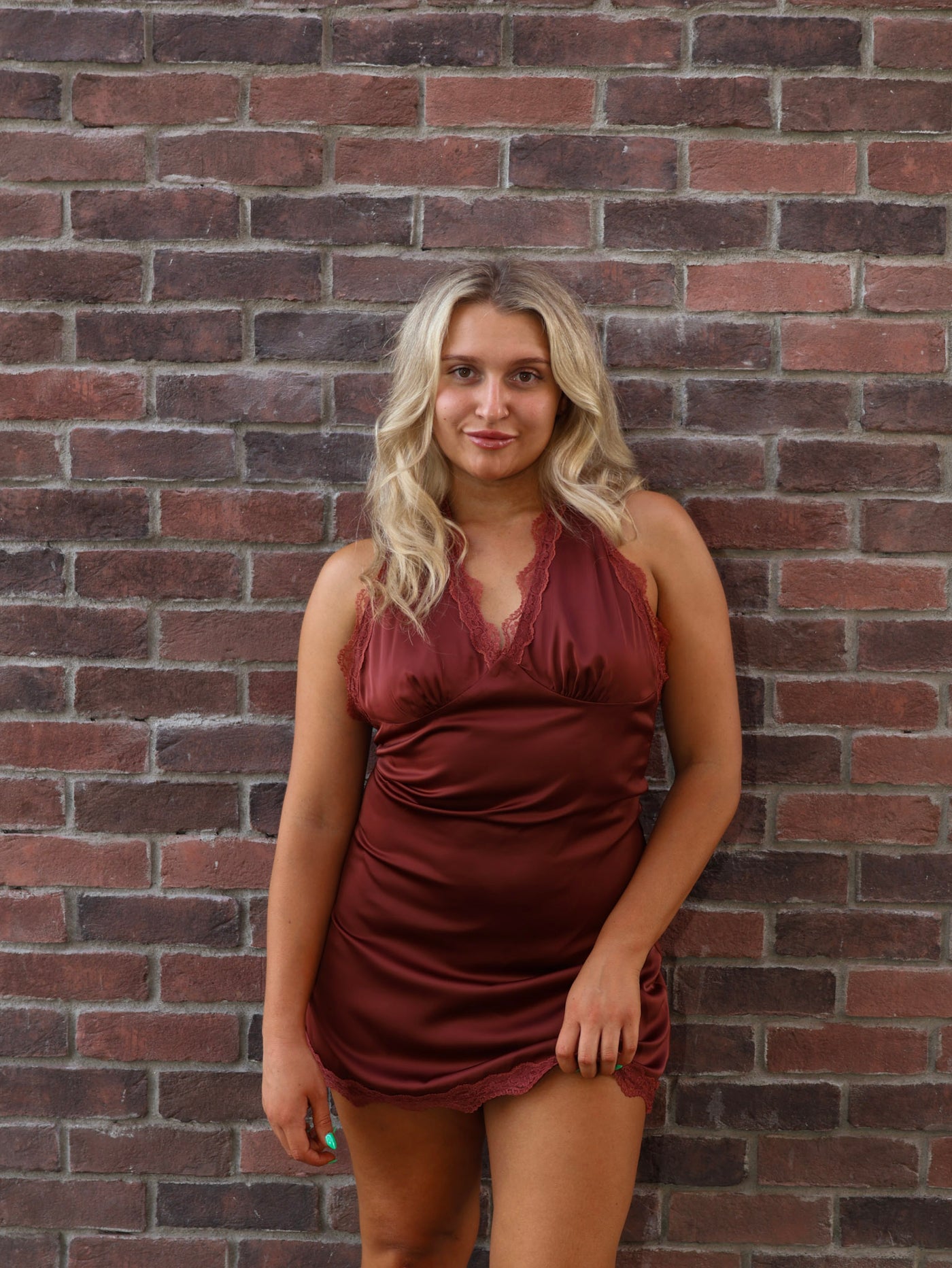 LILA LACE HATER MINI DRESS