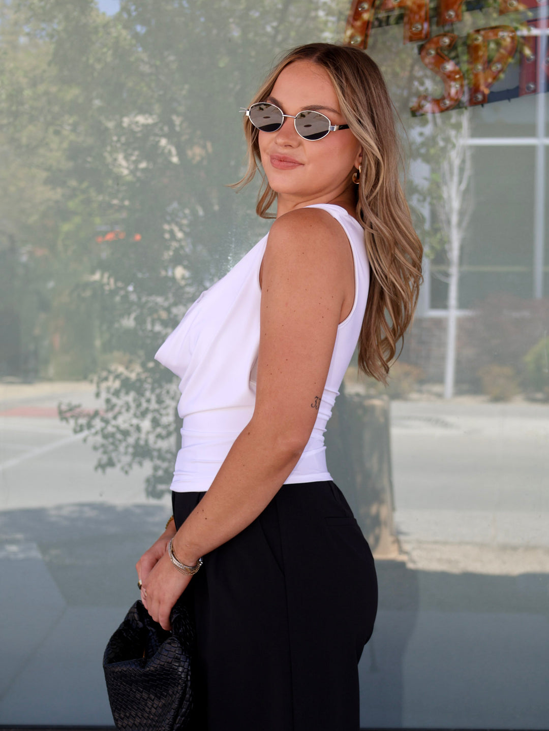 QUINLEY COWL TOP
