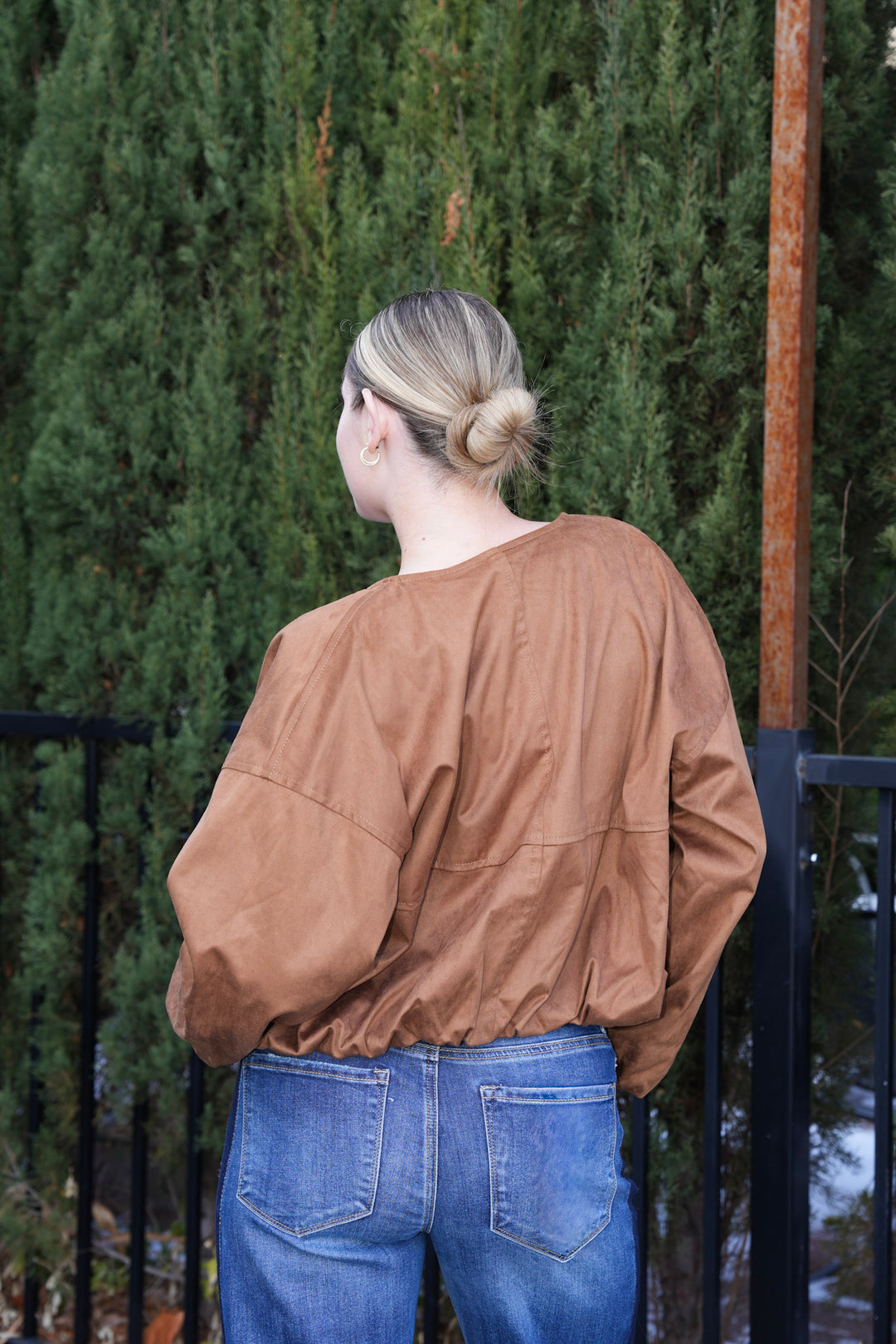 AMALITA SUEDE BOMBER JACKET