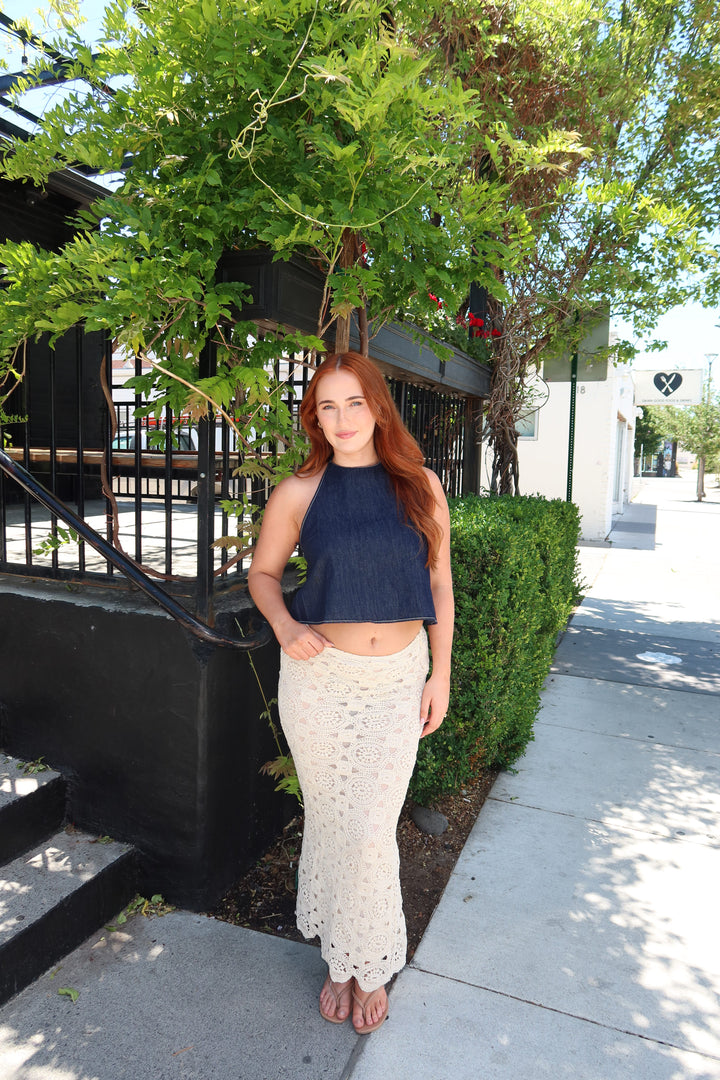 The Coastal Crochet Maxi