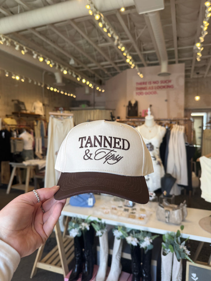 TANNED + TIPSY TRUCKER HAT