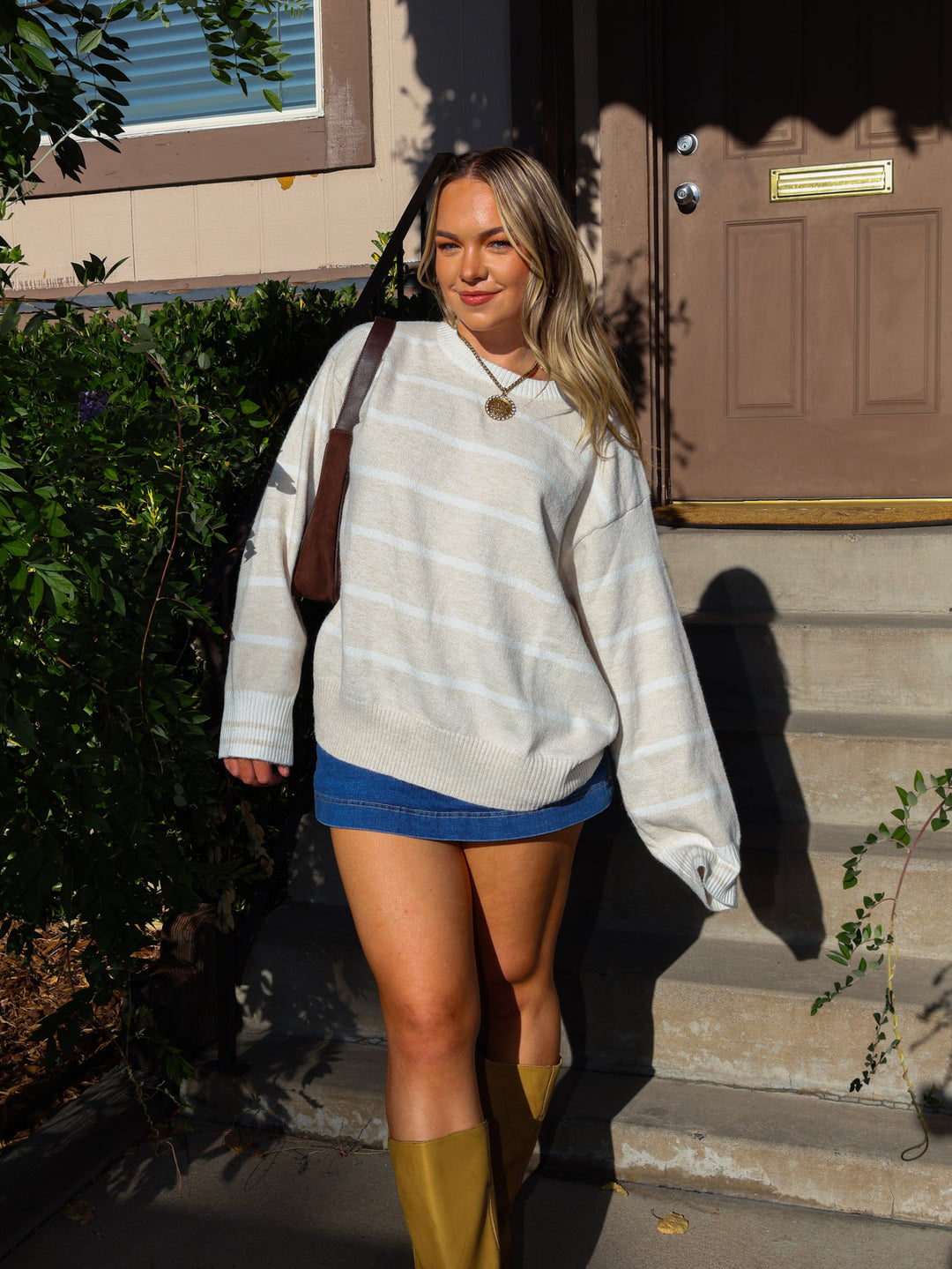 OLIVER OVERSIZED STRIPED SWEATER