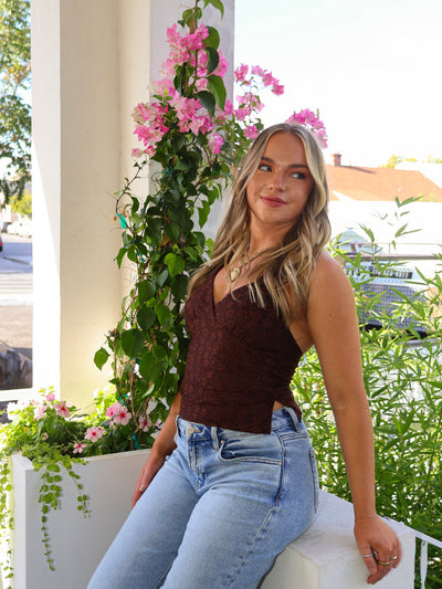 PAEONIA HALTER TOP