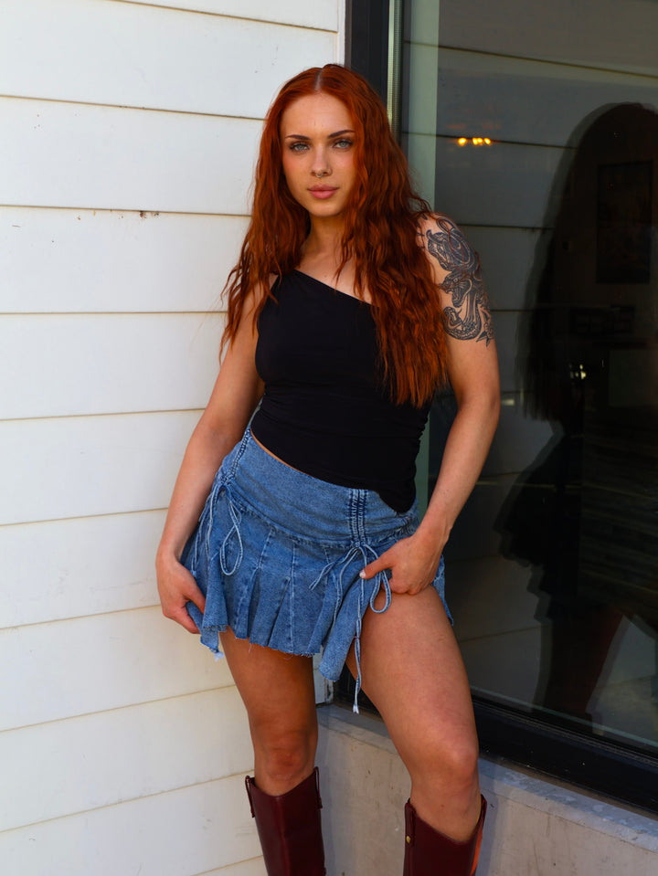RALIA DENIM SKIRT