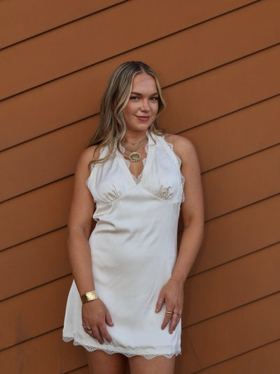 LILA LACE HATER MINI DRESS