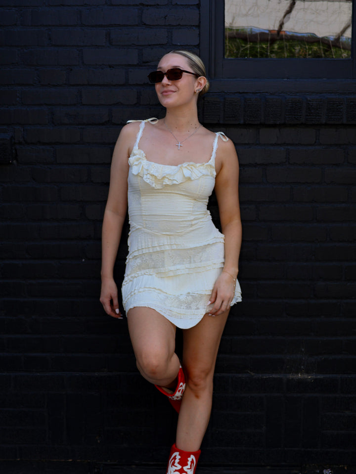 MARGARET LACE MINI DRESS