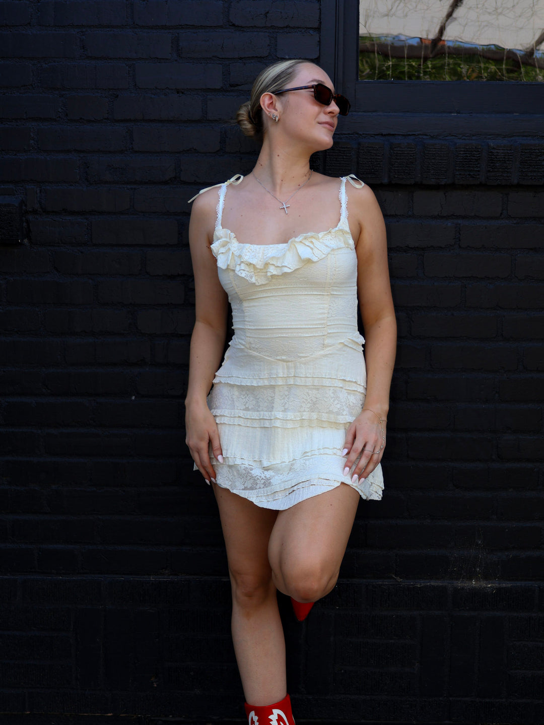 MARGARET LACE MINI DRESS