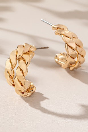 BRIANDA BRAIDED EARRINGS